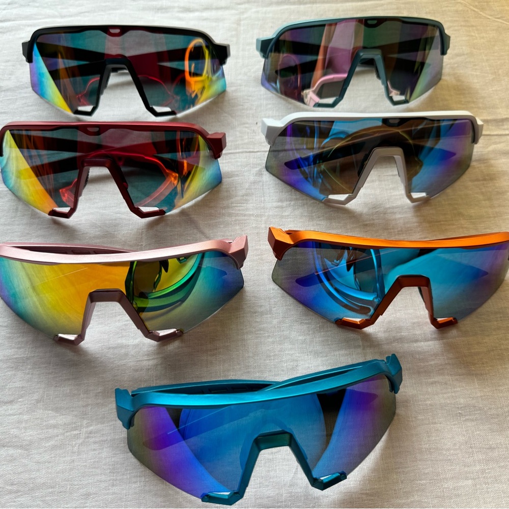Sport Shield Sunglasses with Color Mirror ( Choose Any Color )